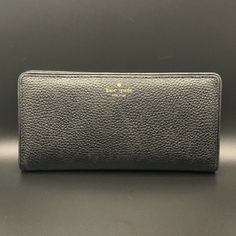 KATE SPADE DARCY LARGE SLIM BIFOLD WALLET BLACK STYLE #WLR00545